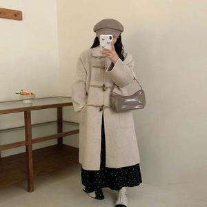 [HYIJWNW5_4B]아이보리 루즈핏 소녀스러운 떡볶이 아우터