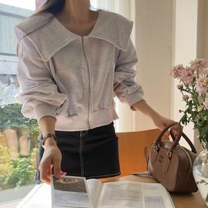 [하프클럽/옷자락]여자 빅카라 세미크롭 가을아우터 세라 쭈리 후드집업