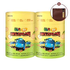 [동원천지인 ] 꼬마버스 타요 어린이 홍삼 배도라지 스틱(10g 50포 50일분) x 2개 + 쇼핑백