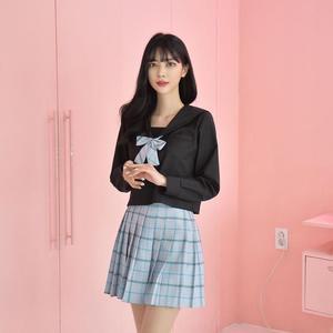 [JHORS147_51]교복몰 일본교복 하늘하늘 블랙 세라복 긴팔