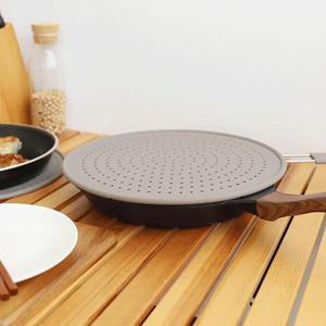 덮개 기름튐방지 30cm 실리콘커버 조리 프라이팬 음식