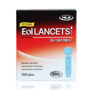 이올 채혈침 란셋 사혈침 사혈기 바늘 혈당침 당뇨침 30G 1박스 100입