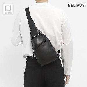빌리버스 남자 슬링백 BBMS009 패션 소가죽 웨이스트백 데일리 가방