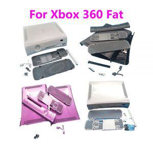 Xbox 360 팻 풀 콘솔 하우징 쉘 XB X360 게임 교체 케이스 커버 1 세트