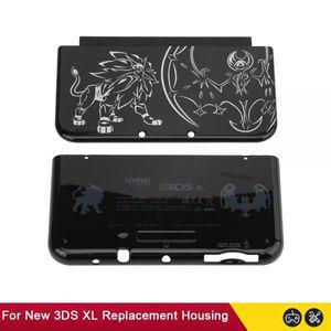 블랙 교체 하우징 쉘 후면 커버 페이스 플레이트 케이스 닌텐도 뉴 3DS XL 상단 및 하단 드롭 배송