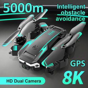 입문용 농업용 드론 G6 8K 5G GPS 전문 5000M HD 항공 사진 장애물 회피 4 로터 헬리콥터 RC 배터리 신제품