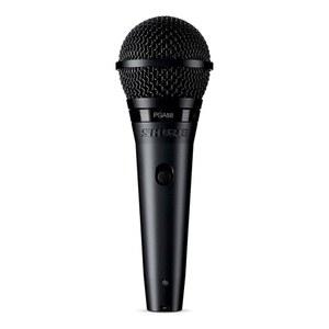 슈어 PGA58 다이나믹 마이크 - 카디오이드 픽업 패턴, 외장형 온/오프 스위치, 스탠드 어댑터 및 지퍼 파우치(PGA58-XLR)가 포함된 보컬용 핸드헬드