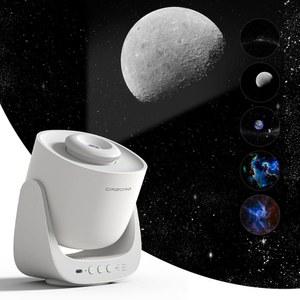 스타 프로젝터 삼성제품 호환 라이트, 침실 성인용 삼성제품 호환 프로젝터, 어린이 천장용 홈 플래너티엄 야간 투사기, 방 장식, 태양계 별자리 달(오르조르즈)이 있는 우주 야간 투사기