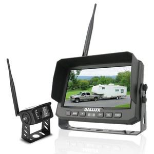 밴 트레일러용 트럭 버스 디지털 무선 백업 카메라 모니터 시스템 키트, 7인치 DVR 모니터+HD IP69K 방수 야간 투시 후방 5th 휠 픽업 RV 캠퍼스 모터 홈 보트용 후진