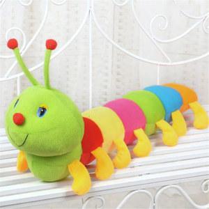 여러 가지 빛깔의 봉제 인형 생일 선물 면 인치웜 애벌레 장난감 곤충 50cm