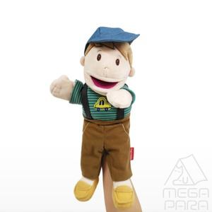 MEGAPARA 말하는 핸드 인형 소년 복화술인형 역할놀이장난감 인형극틀