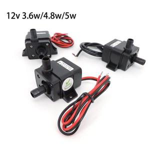 양수기 방수 미니 워터 펌프 분수 수족관 DC 12V 6W 8W 5W 240L 8mm 파워 브러시리스 마이크로 멤브레인 잠수정