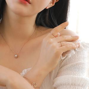 [헤스티아][핑크선물포장+쇼핑백] Zaylee Surgical Steel Ring  서지컬(써지컬) 반지