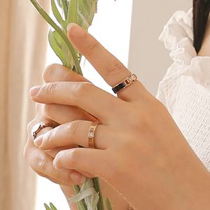 [헤스티아][핑크선물포장+쇼핑백] Emerie Surgical Steel Ring  서지컬(써지컬) 반지