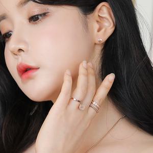 [헤스티아][핑크선물포장+쇼핑백] Malaya Surgical Steel Ring  서지컬(써지컬) 반지