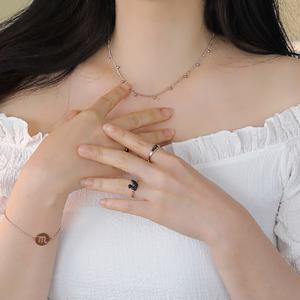 [헤스티아][핑크선물포장+쇼핑백] Emmie Surgical Steel Ring  서지컬(써지컬) 반지