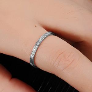 [헤스티아][핑크선물포장+쇼핑백] Octavia Surgical Steel Ring  서지컬(써지컬) 반지