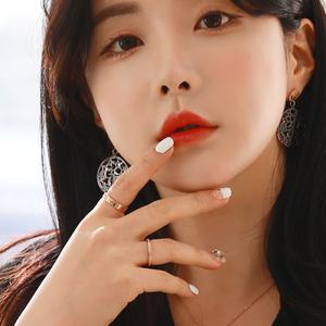 [헤스티아][핑크선물포장+쇼핑백] Hadassah Diamond Surgical Steel Ring  서지컬(써지컬) 다이아반지