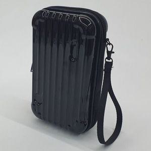 여행용 미니 하드캐리어 파우치 가방 블랙