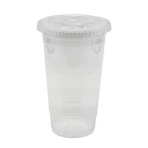 케이스코 투명 PET 아이스컵+평뚜껑 세트 20온즈 92파이 590ml 100개