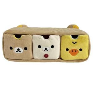 카와이 만화 편안한 곰 옷장/서랍/구획 상자 리락쿠마 재미있는 문구 장식품 데스크탑 스토리지 선물
