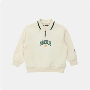 뉴발란스키즈 Classic Sports자가드 에리 스셔츠 NK9CE1302U(64)Cream