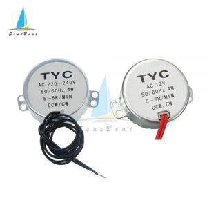 선풍기회전모터 부속 AC 240V 220V 12V 5060Hz 4W 동기 모터 5-6RPM 토크 CCWCW TYC-50 공기 송풍기