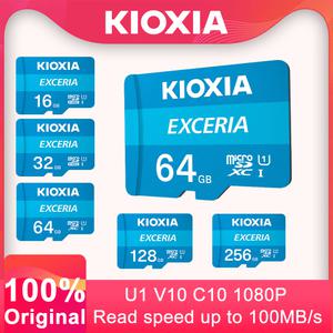 cf카드 메모리카드  KIOXIA EXCERIA 마이크로 SD 메모리 카드 U1 16GB 32GB 64GB 128GB Class10 A1 TF 전화