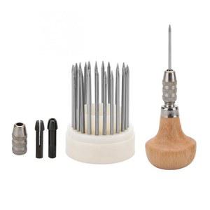 바늘 23Pcs 구슬 세트 다이아몬드 스톤 진주 곡물 도구 나무 손잡이와 보석 만들기 보석상을위한 금세공