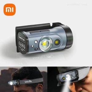 Xiaomi Warsun LED 센서 모자 클립 램프 방수 헤드 라이트 충전식 낚시 검색 야외 손전등 줌 랜턴