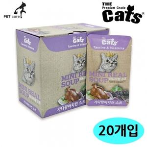 더캣츠 미니 리얼 스프 40g 가다랑어치킨 (20개입) (1박스)