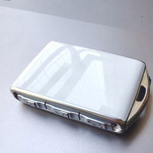 차키케이스 크롬 도금 아연 합금 자동차 키 케이스 패션 수정 볼보 S60 S90 XC40 XC60 XC90 V60 V90 폴스타
