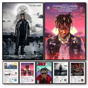팝래퍼 가수 Juice Wrld & Future On Drug 포스터, 미적 세트, Musci 앨범 커버, 캔버스 벽 예술, 홈 룸 장