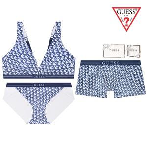[롯데백화점]게스 G로고 노와이어 커플속옷세트 ODWBR795BP795DR795NY