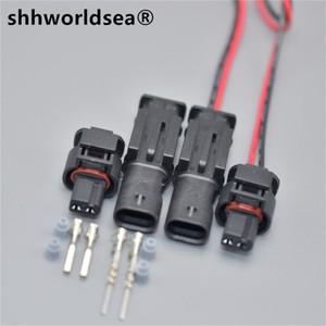 Shhworldsea 자동 2핀 플러그 872-857-561 자동  배선 하네스 커넥터 8J0 973 202 8J 0973202   핀 포함