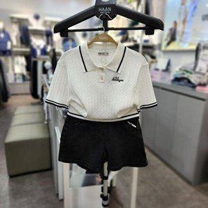 [셀러허브 1]유솔 sh06 걸즈 반팔 스웨터 카라 티셔츠  ULKA25451