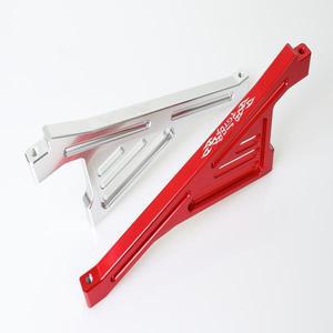 GTBRacing CNC 알루미늄 1/5 RC 자동차 전면 섀시 브레이스 업그레이드 부품 실버/레드 losi 5ive T