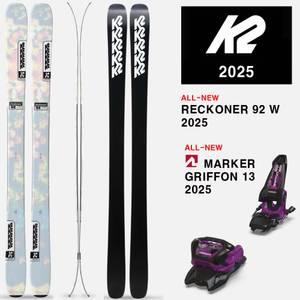 2425시즌 케이투 여성용 올마운틴 프리스타일 프리라이드 스키 K2 SKI RecKoner 92 W+GRIFFON 13 BK/PURPLE