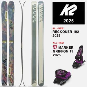 2425시즌 케이투 올마운틴 프리스타일 프리라이드 스키 K2 SKI RecKoner 102+GRIFFON 13 BK/PURPLE
