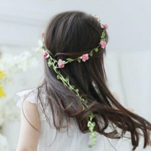 조화 5color 셀프 웨딩 시즌2 꽃화관 소품 브라이덜샤워 웨딩헤어장식 헤어장식