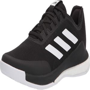 adidas 여성 Crazyf라이트 배구화 블랙화이트블랙 9.5