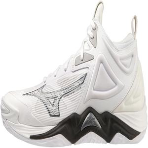 Mizuno 유니 어른용 Wave Momentum 3 미드 스니커즈