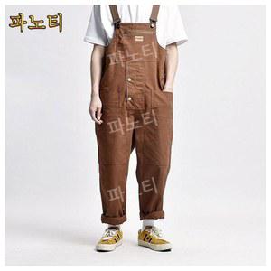 푸자오 오버롤 남자 멜빵바지 바지 작업복 조거팬츠 워크웨어 수트 남성