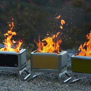꾸버스 3중연소 캠핑 화로대 와일드헌터 풀스텐 불멍 화롯대 바베큐그릴