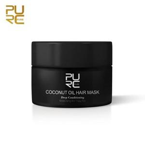 코코넛 오일 헤어 마스크 손상 복구 부드럽고 좋거나 모든 유형 케라틴 및 두피 케어 50ml