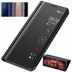 Xiaomi Redmi Note 8T 8 Pro PU 가죽 스탠드 커버 8A 보호 쉘용 스마트 미러 뷰 플립 전화 케이스