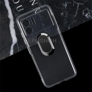 TPU 소프트 실리콘 케이스 2022 Doogee X98 Pro X98Pro 용 백 링 거치대 브래킷 휴대폰 커버 6.52 인치