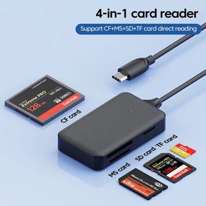 cf카드 메모리카드  CF/SD/TF 마이크로 SD/마이크로 카드용 4 In 1 USB/Type-c 카드 리더기 윈드 메모리 스
