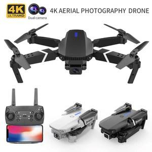전문가용 드론 E88 카메라 HD RC 4k 와이파이 유지 fpv 헬리콥터 높이 광각 접이식 쿼드로터