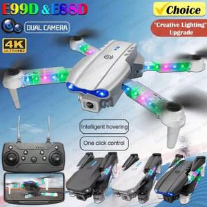 드론 리모컨 컨트롤 luz 앵글 카메라 HD 4K 그랜드 cuadric ptero al FPV 1080P E99D WIFI colorida